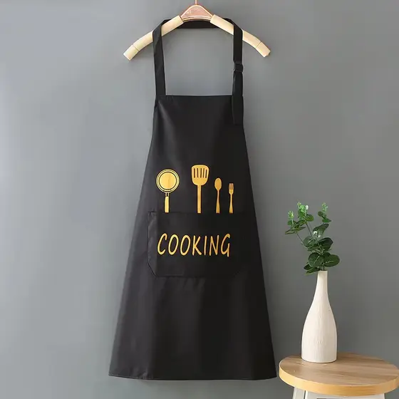 Avental de cozinha para cozinha doméstica para homens e mulheres impermeável à prova de óleo