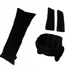 Kit 3 Peças Viagem Apoio Cabeça + Almofada de Cinto + Prot De Cinto