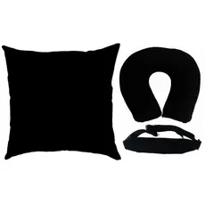 Kit 3 Peças Almofada de Assento + Almofada de Pescoço + Faixa Soneca