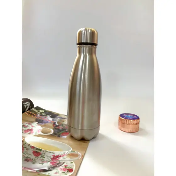 Garrafa Térmica Squeeze Inox 350 ML Academia Viagem Isolado Com Parede Dupla Quente Frio