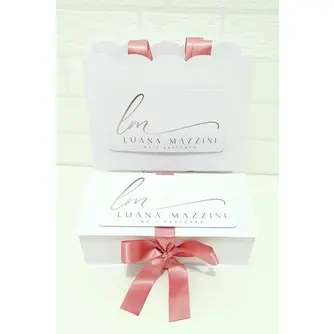 6 Kits Curso Personalizado (sacola + Caixa) Premium Com Logo