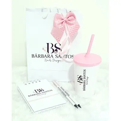 5 Kit Boas Vindas (sacola+bloquinho+lapis+copo+certificado)