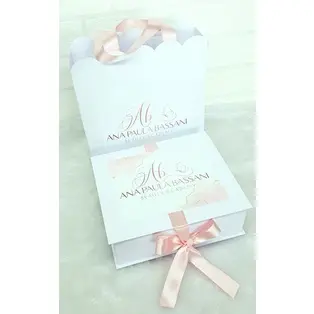 5 Kits Curso (sacola G+caixa G+bloquinho+lapis) Design Unha