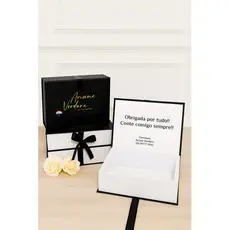 5 Kit Caixa Semicartonada Personalizada (chandon G+aplique)