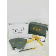 4 Kit Caixa P+sacola+bloquinho+lapis Lembrancinhas Premium