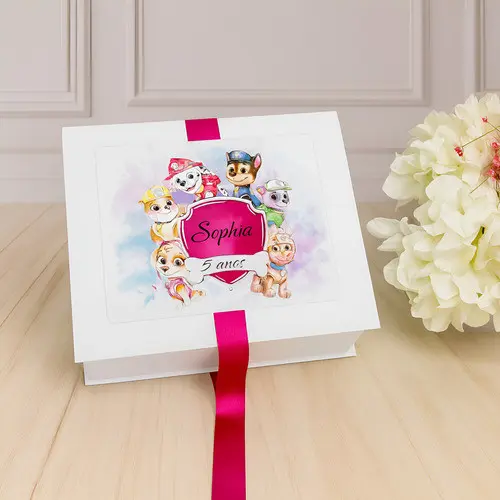5 Kits Personalizados Caixa G Para Lembrancinhas de Aniversário
