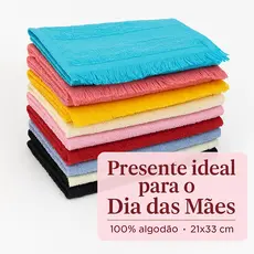 10 Toalhas de Mão Lavabo Coloridas 100% Algodão Ideal Presente Dia das Mães