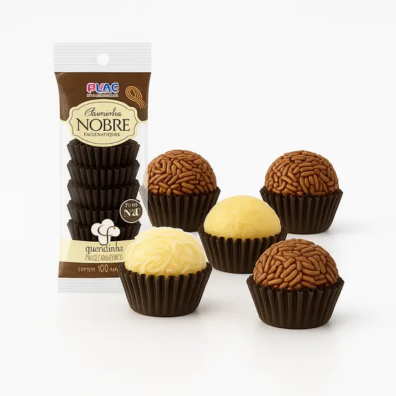 N5 1000 Forminhas n5 de papel impermeáveis e forneáveis fácil manuseio P doces brigadeiro beijinho