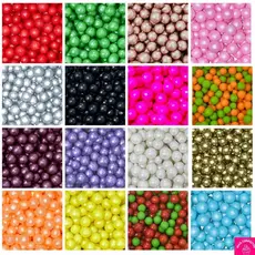 Pérola 50g Confeitos de açúcar Sprinkles 100% comestíveis tamanhos P, M, G - Diversas Cores e Opções