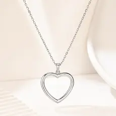 Colar de Aço Inoxidável com Pingente Feminino /vários modelos Prata Brilho Moda Inox Promoção