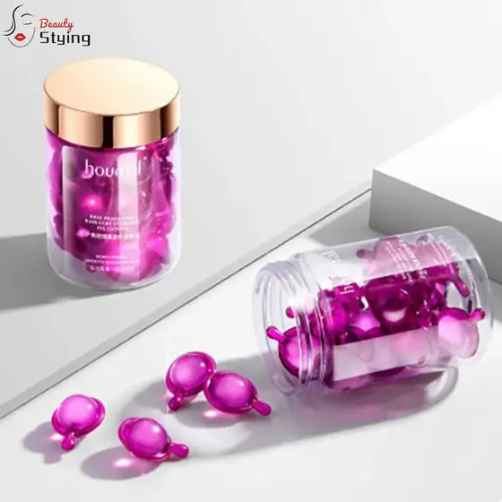 STYLING Rose Capsules Cabelo , Reparar Nutrir Extratos De Plantas Óleo De Queratina , Cápsulas