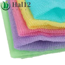 HALB Toalha De Banho Esponja Sabonete Esfoliante Puff Nylon Corpo Malha Chuveiro