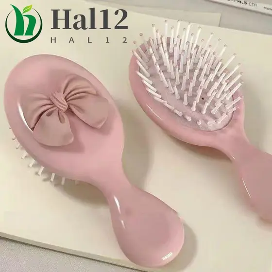 Pente De Ar Dos Desenhos Animados HALB , Portátil Antiestático Do Punho , Escova De Cabelo Bolso Coração Da Menina Massa