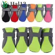 Botas Para Cães HALB Pequenos E Grandes Protetores De Malha De Pavimento Quente De Chuva Animais De Estimação