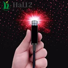 HALB Luz Estrela Para Teto De Carro , 1 Peça , laser Luzes Ambientes , Projetor , Usb , Lâmpada De Atmosfera Led