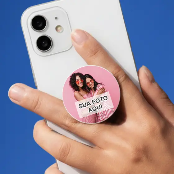Suporte para Celular Personalizado PopSocket com sua Foto Guarde Seus Momentos com Estilo