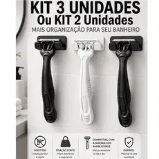Suportes de Gilete 3/2/1 unidades para Banheiro Barbeador Parede Adesivo 3M Orignal Sem Furar Clean
