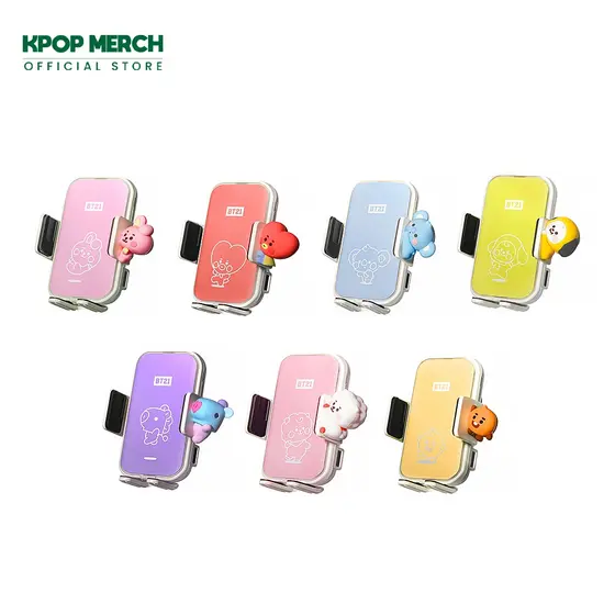 BTS-Carregador Rápido De Carro Sem Fio BT21 (Aleatório)