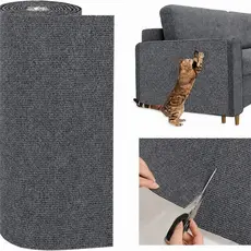 Arranhador Adesivo para Gato Protetor para Sofá e Cama Box - Carpete Premium 40x100cm e 40x200cm