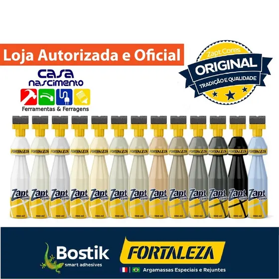 TINTA PARA REJUNTE ZAPT VARIAS CORES 200ML omg