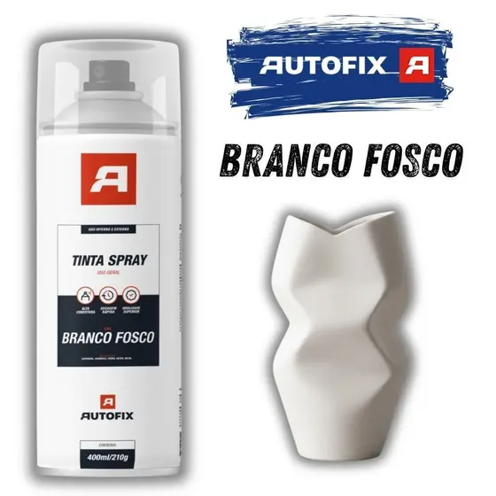 3 Tinta Spray Branco Fosco Uso Geral 400ml – Qualidade Show