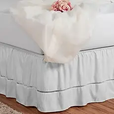 Saia Para Cama Box Casal Padráo Ponto Palito Ajustável