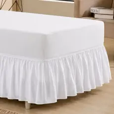 Saia Para Cama Box Solteiro Com Bainha