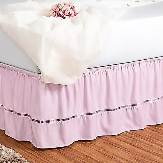 Saia Para Cama Box Solteiro Ponto Palito Ajustavel