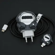 Capinha Para Carregador  Fonte USB-C Com Espiral De Silicone Para Cabo USB