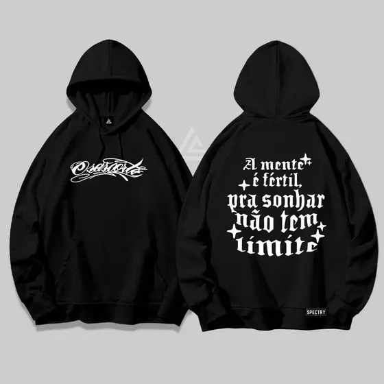 Moletom Canguru Blusa de Frio Streetwear A mente é Fertil Osascorte Premium Unissex Crazy Tendencia Novidades !!