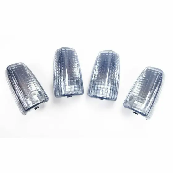 04 Lentes Pisca Seta Modelo Xre 300 Cb 300 Cg Cbx 250 Titan 150 Fan + Lâmpada