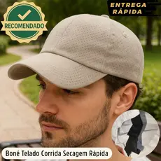 Boné Corrida Esportivo Telado Secagem Rápida Unissex Ajustável Outdoor Proteção Solar Trilha Golfe