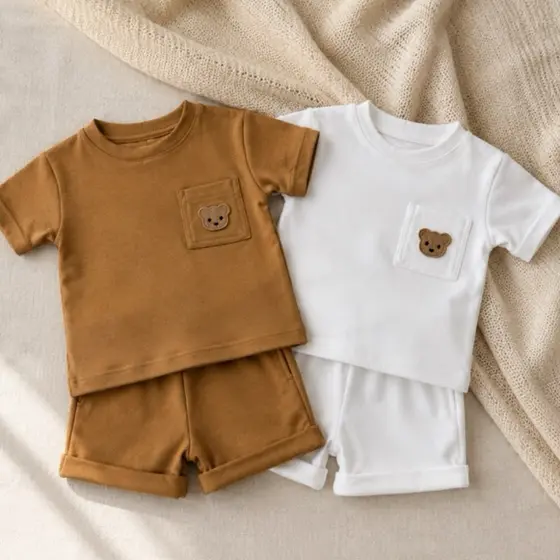 Conjunto bebê menino oversized algodão Leandro