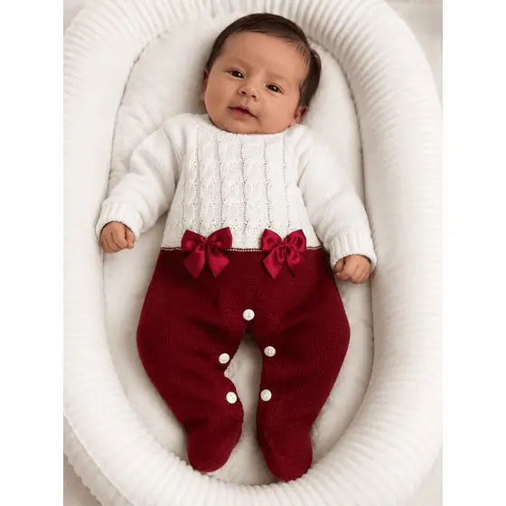Macacão Bebê Elegante com Dois Laços Penélope RN