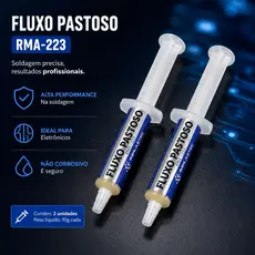 Kit 2 un Fluxo Pastoso Rma-223 10g Bga Reballing Reflow Implastec