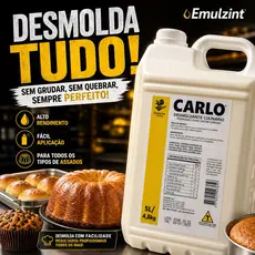 Zeelandia Carlo Desmoldante Unta Formas e Assadeiras 5L Solução para Padarias e Confeitarias