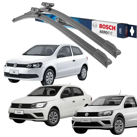 PALHETAS LIMPADOR PARA-BRISA ORIGINAL BOSCH AEROFIT 16/22" POL GOL G6 VOYAGE G2 SAVEIRO G5 G6 - SD7