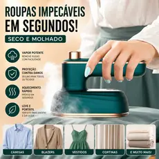 Mini Ferro De Passar Roupas Para Viagem Elétrico Portátil Pequeno Bivolt 110v e 220v