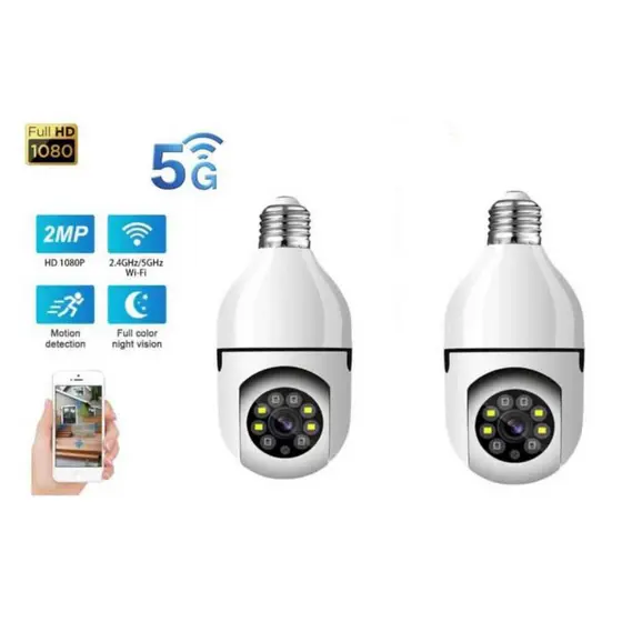 Câmeras de segurança 5G + 2.4G a Prova D'água gira 360 full HD visão notturna