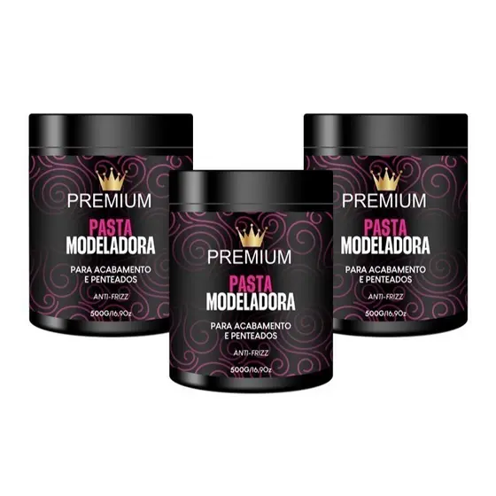 PASTA MODELADORA & FIXADORA PREMIUM 500G - 3 UNIDADES