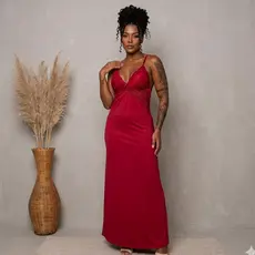 Camisola Feminina Longa | Kit 2 peças | em Renda Sexy Microfibra Sem Bojo Lingerie| Tecido Leve e Confortável