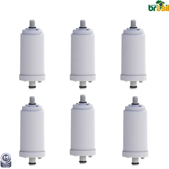 Refil Vela Filtro Pro Saude vela torneira filtro Kit 6 refis filtro universal Rosquear kit 6 velas