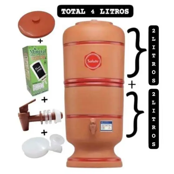 Filtro de barro 4 litros Completo