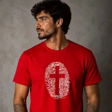 Camiseta Cristã Cruz de Jesus | Estampa Religiosa Evangélica Unissex | Fé, Amor e Esperança