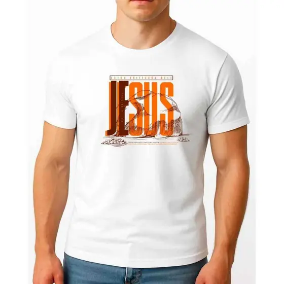 Camiseta Masculina Jesus Cristã Streetwear  Premium 100% Algodão Conforto e Estilo
