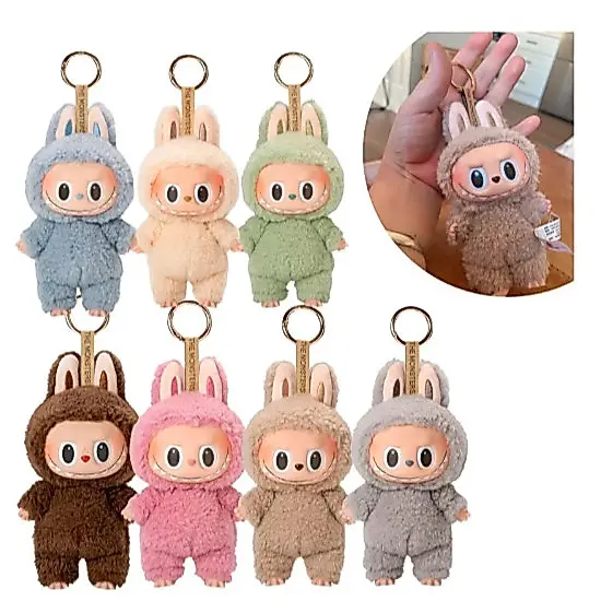 Chaveiro Boneco Labubu Monstros Vinil Modelo Aleatório Para Mochila Bolsa Carro Pingente