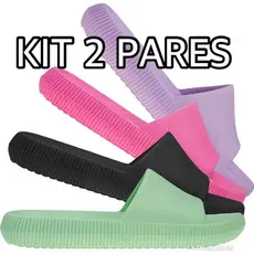 Chinelo Nuvem Slide Confotavel Unisex -Kit 2 Pares, Mesma Numeração-