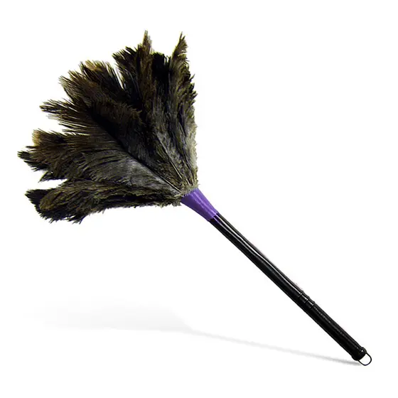 Espanador de Pena 32 cm, Ideal para Tirar poeira