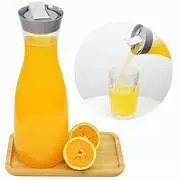 Garrafa de Plástico New York 1,8 lts na Cor Sortidas Plasutil, Ideal para Colocar Água, Suco, Leite, Vinho