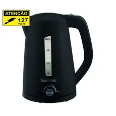 Chaleira Elétrica Black Decker 1,7L Preta K2200-BR ( 127v )